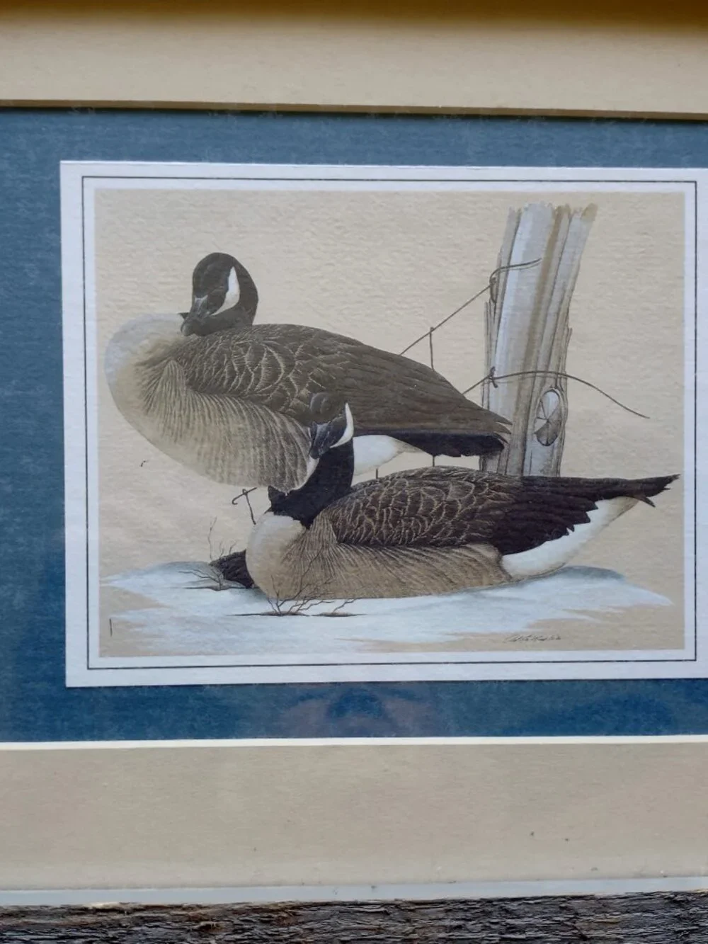Canadian Geese Print Artisan Framed 12.5